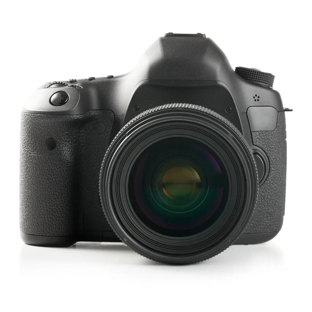 DSLR Kamera als Packshot zum Verkauf